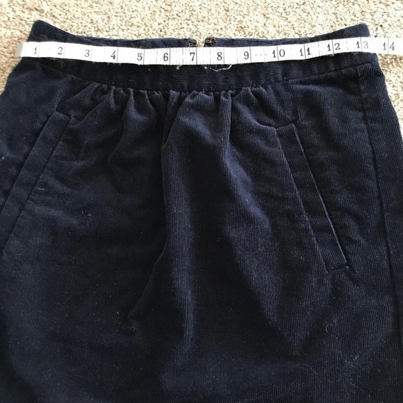 J.Crew Navy blue corduroy skirt size 00 - Picture 3 of 5